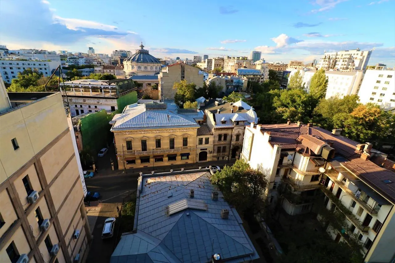 Athenee Palace Apartment - Panoramic View Terrace & Balcony - Free Minibar Bucharest Romania